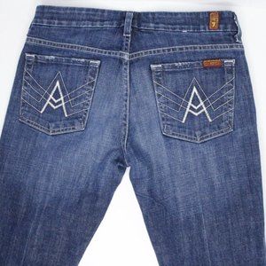 Womens 29x33 - Seven 7 for All Mankind A Pocket Bootcut Denim Jeans USA Made